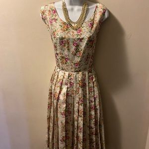 Floral print dress tailored made